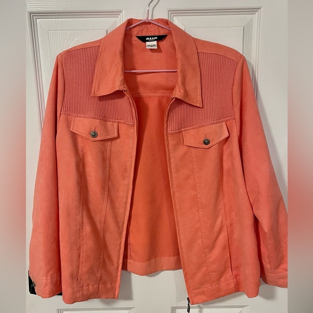 Women's Coral Pink Jacket - Picture 2 of 3
